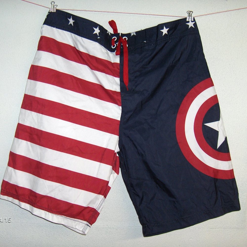 Marvel Swim, Board Shorts 2XL, Measure 39-40"W